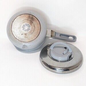 Vintage T-Fal Ultra Base 7 piece Non Stick Cookware Set Gray - Cookware